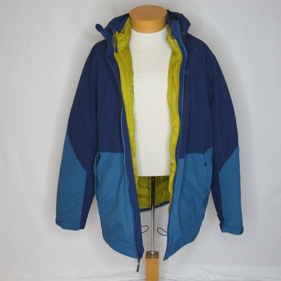 Marmot Blue Green Featherless Component 3 in 1 Winter Jacket Men's XXlarge XXL - Picture 5 of 15
